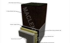 Deck Waterproofing Showning Unirrigated Green Roof