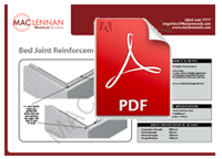 bed joint reinforcment pdf